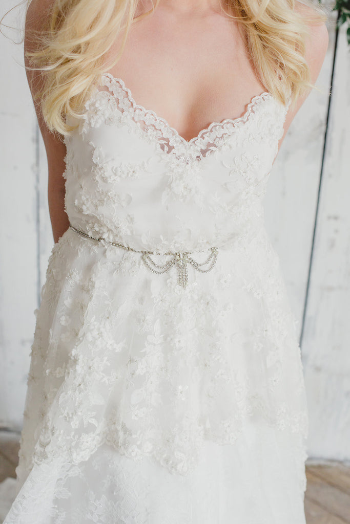 rhinestone bridal sash/belt FELICIA