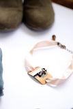 ballerina choker with pink ribbon necklace DANCING FREE