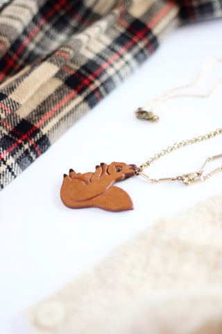 squirrel nature lover cute necklace
