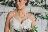 Ribbon bridal necklace LAOGHAIRE (LEE-REE)