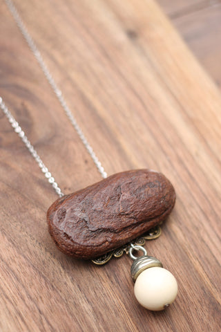 tofino wood necklace vancouver island TRAPPED IN A MEMORY