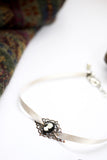 black and white cameo choker with ribbon CAMEO CHARGE