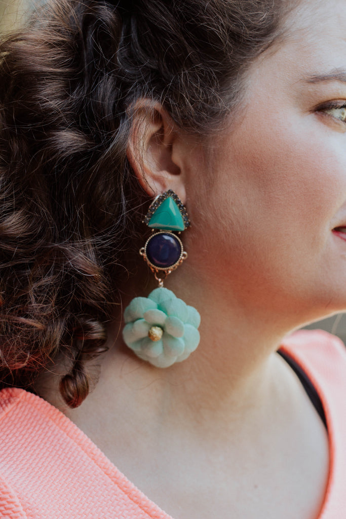 Seafoam on sale green earrings