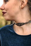 silver metal bohemian choker style jewellery store handmade in toronto