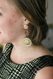 handmade in toronto vintage jewellery gold statement earrings