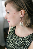 geometric viking looking vintage earrings handmade in toronto and caledon ontario