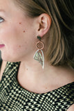 geometric viking looking vintage earrings handmade in toronto and caledon ontario