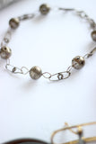 vintage inspired jewellery handmade in toronto metallic choker ball and chain